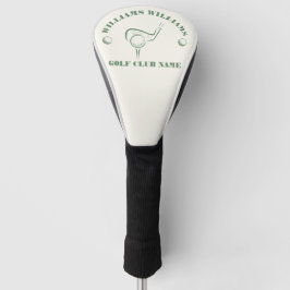 Klassieke Golfclub Speler Naam Golfheadcover
