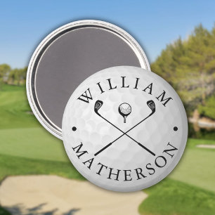 Klassieke Golfclubs Aangepaste Naam Golfbalmarkeri Magneet