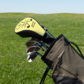 Klassieke golfclubs Naam Geel Golfheadcover (Insitu)
