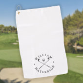 Klassieke Golfclubs Persoonlijke Naam Golfhanddoek