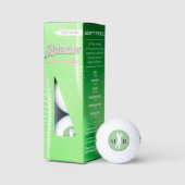 Klassieke Golfer Bal / 2 Initialen / man golft (Verpakking)