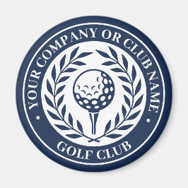 Klassieke Golfmagneet Met Eigen Naam Navy Cadeau Magneet