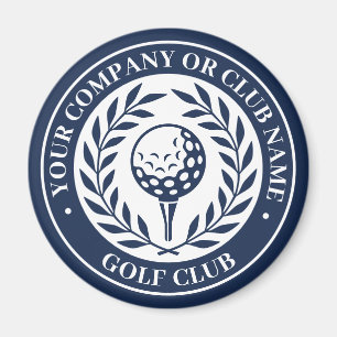 Klassieke Golfmagneet Met Eigen Naam Navy Cadeau Magneet