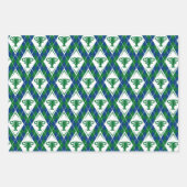 Klassieke Golftrofee Plaid Golfballen Club Vlag Inpakpapier Vel (Voorkant)