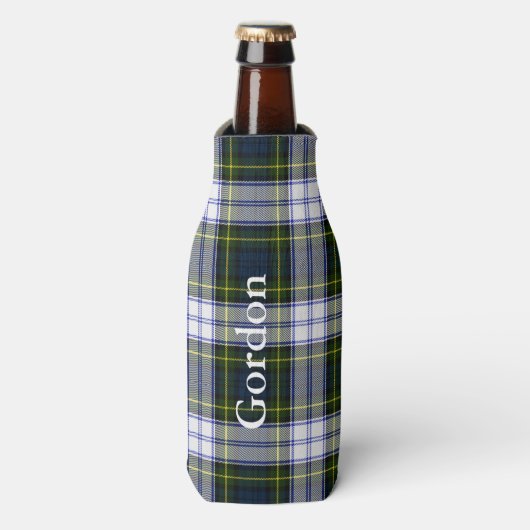 Klassieke Gordon Jurk Tartan Plaid Fles Koeler (Fles Voorkant)