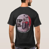 Klassieke Gothic Podcast T-shirt met dubbel logo (Achterkant)