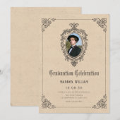  klassieke gotische afstuderen foto kaart (Voorkant / Achterkant)