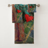 Klassieke Gotische Gemini Whimsical Vlinder Vrouw Bad Handdoek (Insitu)