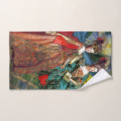 Klassieke Gotische Gemini Whimsical Vlinder Vrouw Bad Handdoek (Handdoek)