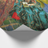 Klassieke Gotische Gemini Whimsical Vlinder Vrouw Cadeaupapier (Hoek)