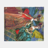 Klassieke Gotische Gemini Whimsical Vlinder Vrouw Fleece Deken (Voorkant (Horizontaal))