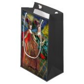 Klassieke Gotische Gemini Whimsical Vlinder Vrouw Klein Cadeauzakje (Voorkant Gekanteld)