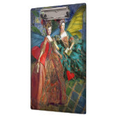 Klassieke Gotische Gemini Whimsical Vlinder Vrouw Klembord (Links)