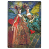 Klassieke Gotische Gemini Whimsical Vlinder Vrouw Klembord (Achterkant)