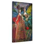 Klassieke Gotische Gemini Whimsical Vlinder Vrouw Klembord (Rechts)