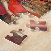 Klassieke Gotische Gemini Whimsical Vlinder Vrouw Legpuzzel (Zijkant)