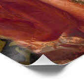 Klassieke Gotische Gemini Whimsical Vlinder Vrouw Perfect Poster (Hoek)