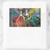 Klassieke Gotische Gemini Whimsical Vlinder Vrouw Rechthoekige Sticker (Tas)