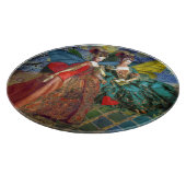 Klassieke Gotische Gemini Whimsical Vlinder Vrouw Snijplank (Hoek)