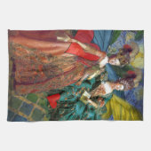 Klassieke Gotische Gemini Whimsical Vlinder Vrouw Theedoek (Horizontaal)