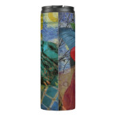 Klassieke Gotische Gemini Whimsical Vlinder Vrouw Thermosbeker (Achterkant)