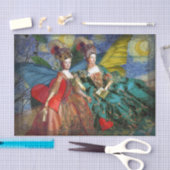 Klassieke Gotische Gemini Whimsical Vlinder Vrouw Tissuepapier (Craft)