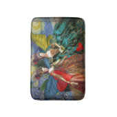 Klassieke Gotische Tweeling Whimsical Vlinder Vrou Badmat (Voorkant Verticaal)