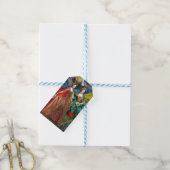 Klassieke Gotische Tweeling Whimsical Vlinder Vrou Cadeaulabel (Met Touw)