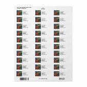 Klassieke Gotische Tweeling Whimsical Vlinder Vrou Etiket (Full Sheet)