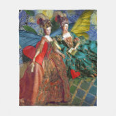 Klassieke Gotische Tweeling Whimsical Vlinder Vrou Fleece Deken (Voorkant)