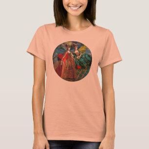 Klassieke Gotische Tweeling Whimsical Vlinder Vrou T-shirt