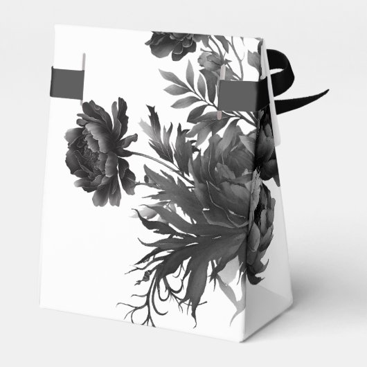 Klassieke Gotische Witte Bruiloft Dank u Bedankdoosjes (Achterkant)