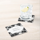 Klassieke Gotische Witte Bruiloft Kartonnen Onderzetters (Insitu)