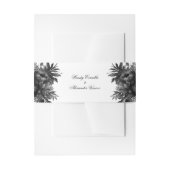 Klassieke Gotische Witte Bruiloft Uitnodigingen Wikkel (Voorkant Voorbeeld)