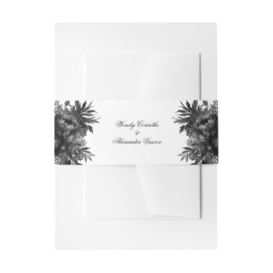 Klassieke Gotische Witte Bruiloft Uitnodigingen Wikkel