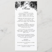 Klassieke Gotische Witte Huwelijksflat Menu (Voorkant)