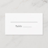 Klassieke Gotische Witte Huwelijksflat Plaatskaartje (Voorkant)