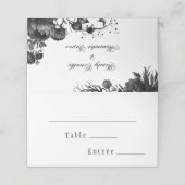 Klassieke Gotische Witte Menu Keuze Gevouwen Plaat (Buitenkant ongevouwen)