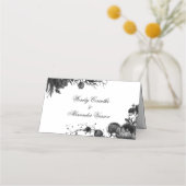 Klassieke Gotische Witte Menu Keuze Gevouwen Plaat (Achterkant)