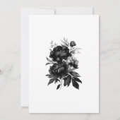 Klassieke Gotische Witte Monogram Moon Crest Bruil Kaart (Achterkant)