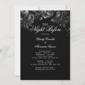 Klassieke Gotische Zwarte Nacht voor repetitie din Kaart (Voorkant)