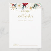 Klassieke goudbloeiende boorputten advieskaart (Voorkant)