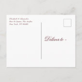 klassieke goudcrest Nave Blue Folie Save the Date Aankondigingskaart (Achterkant)