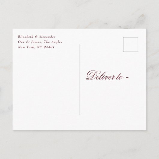 klassieke goudcrest Nave Blue Folie Save the Date Aankondigingskaart (Achterkant)