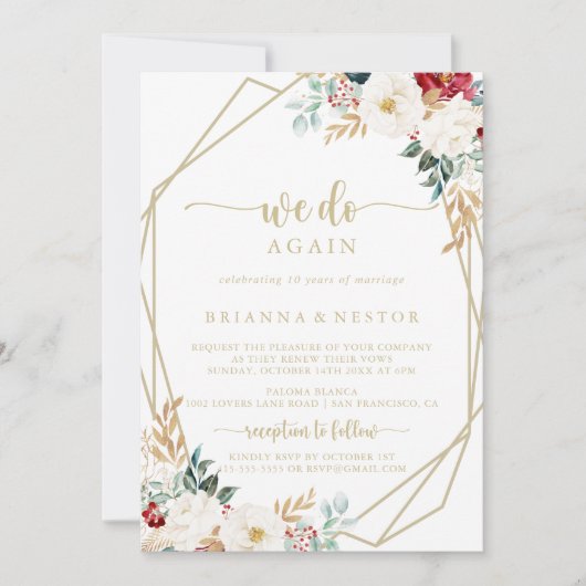 Klassieke gouden bloemen die we weer teruggeven kaart (Voorkant)