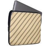 Klassieke Gouden Diagonale Streep Elektronicatas Laptop Sleeve (Voorkant Rechts)
