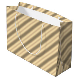 Klassieke Gouden Diagonale Streep Gift Bag Groot Cadeauzakje