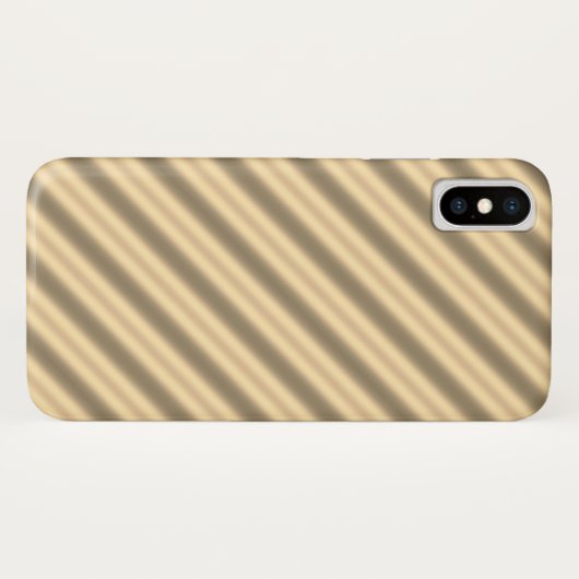 Klassieke Gouden Diagonale Streep iPhone / iPad Ca Case-Mate iPhone Case (Achterkant (horizontaal))