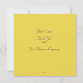 Klassieke gouden elegant Floral Bedankkaart (Achterkant)