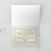 Klassieke gouden huwelijksjubileumkaart kaart (Binnen)